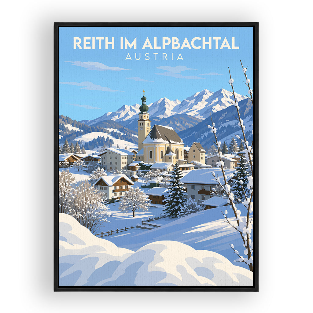reith-im-alpbachtal leinwand_rahmen_schwarz