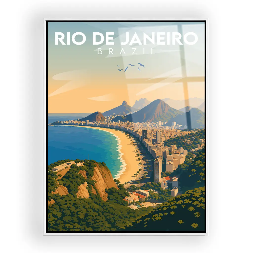 rio-de-janeiro acryl_rahmen_weiss