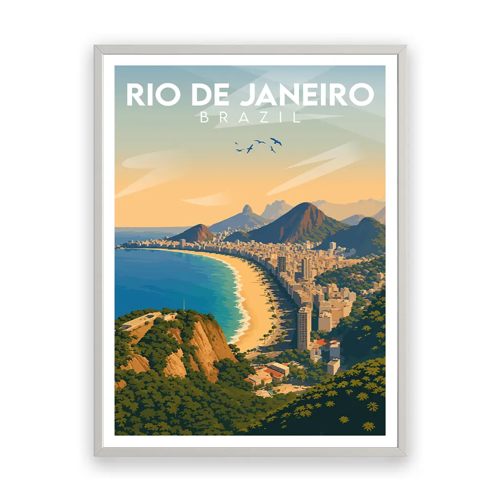rio-de-janeiro poster_rahmen_weiss