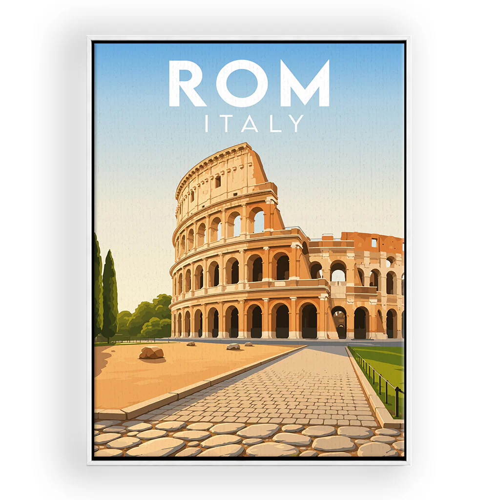 rom leinwand_rahmen_weiss
