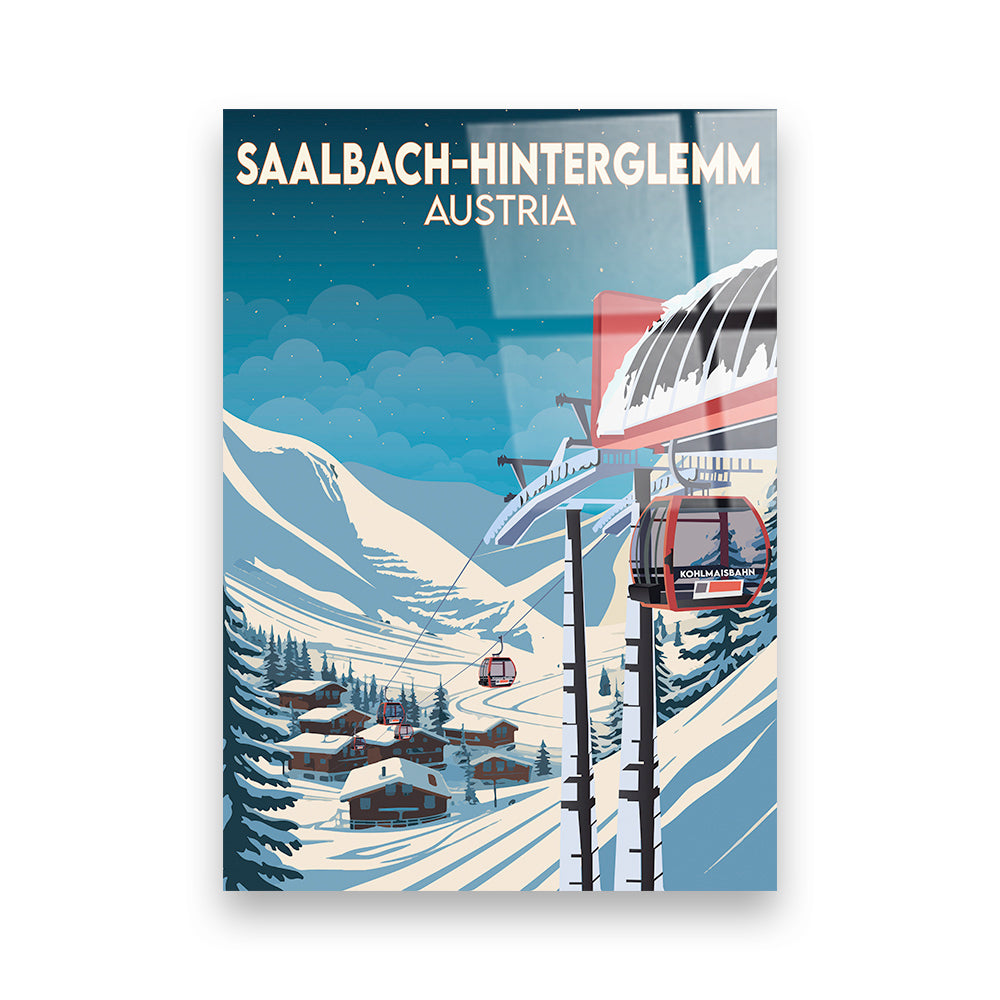 Saalbach Hinterglem Österreich Acryldruck