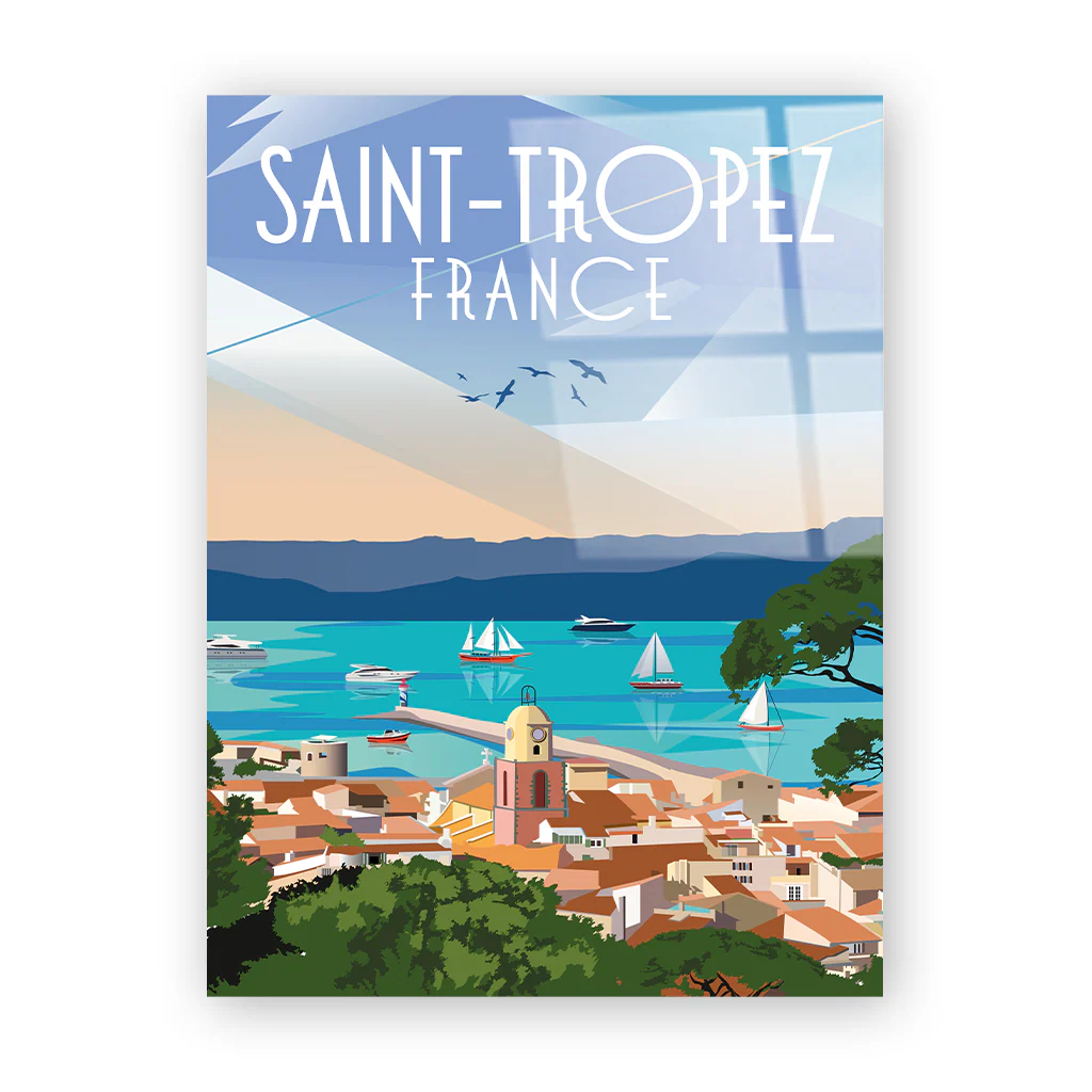 saint-tropez Acryl ohne Rahmen