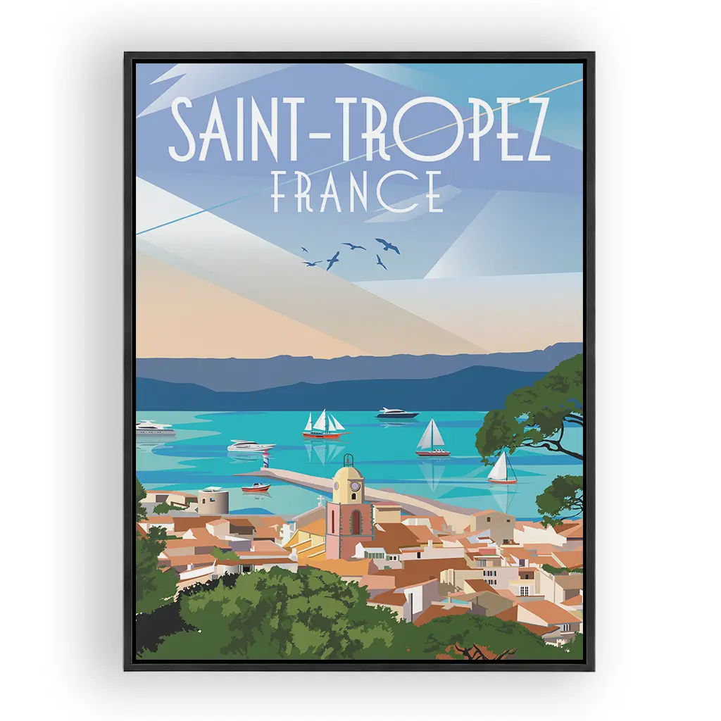 saint-tropez Alu Rahmen Schwarz