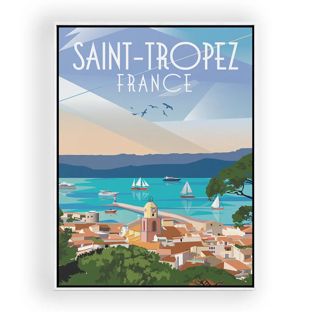 saint-tropez Alu Rahmen Weiss