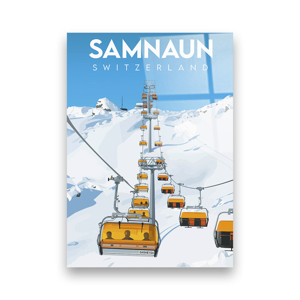 Samnaun Schweiz Acryldruck