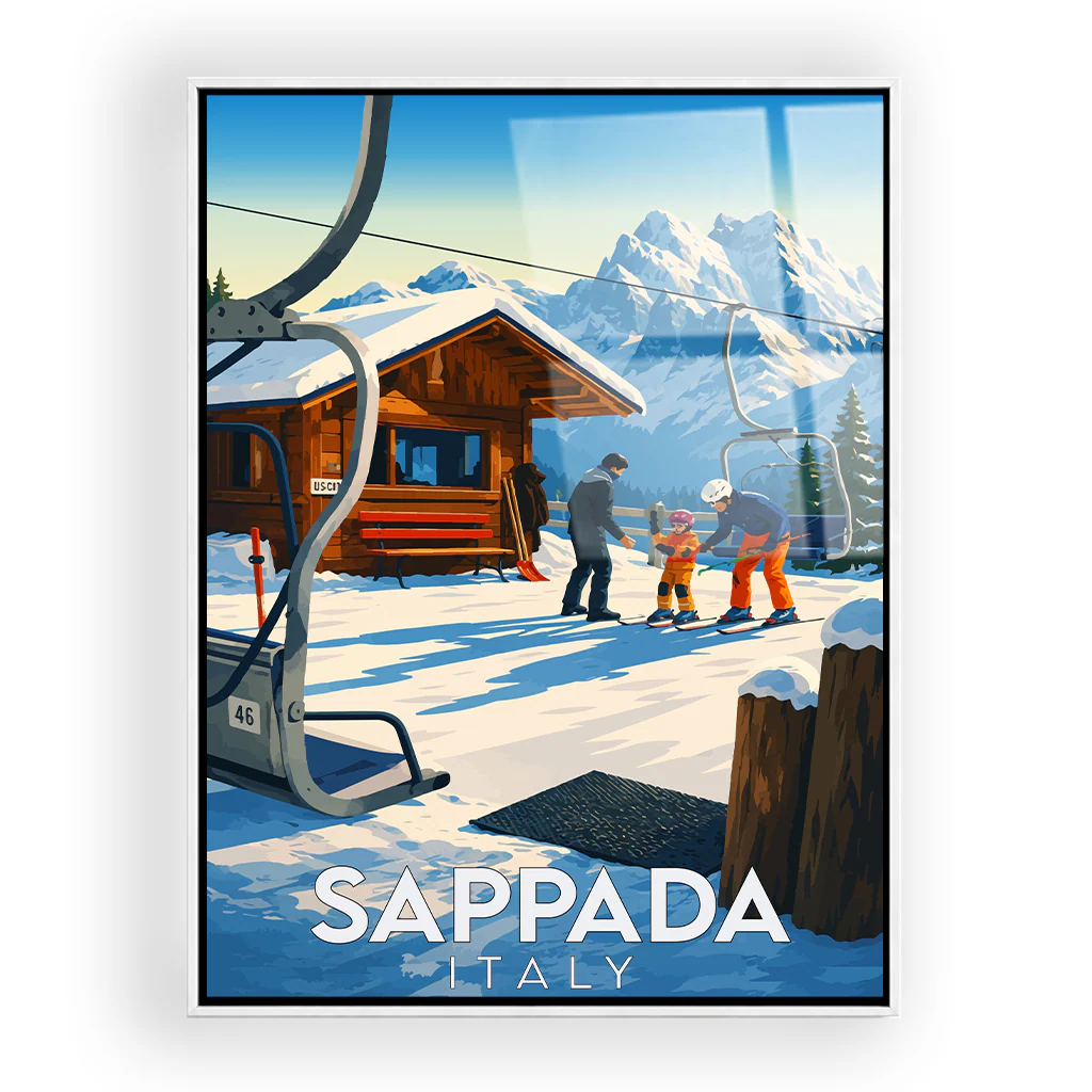 sappada acryl_rahmen_weiss