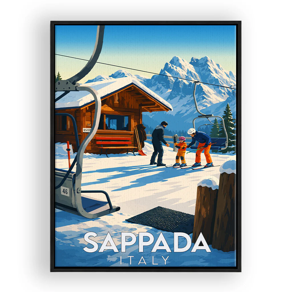 sappada leinwand_rahmen_schwarz