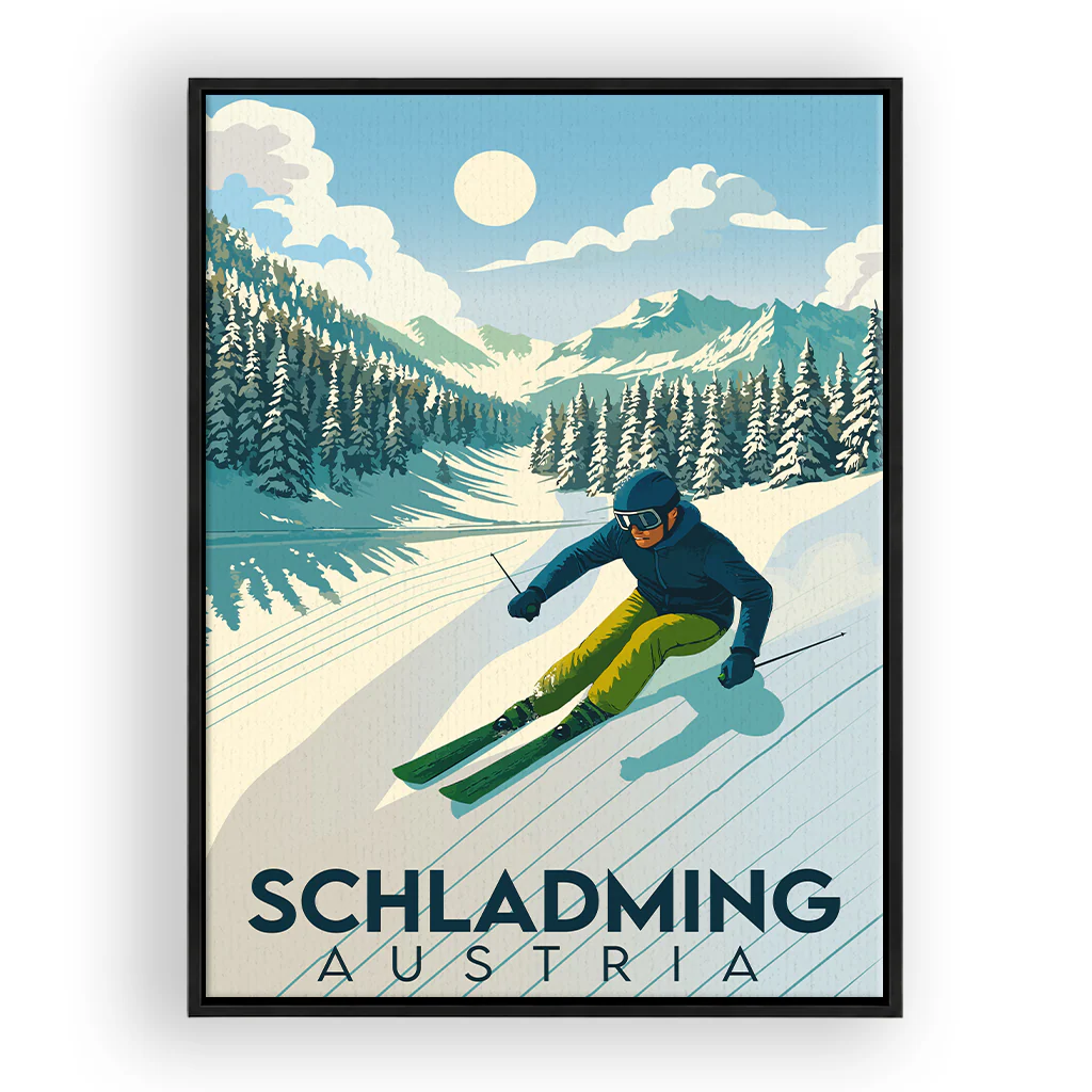 schladming leinwand_rahmen_schwarz