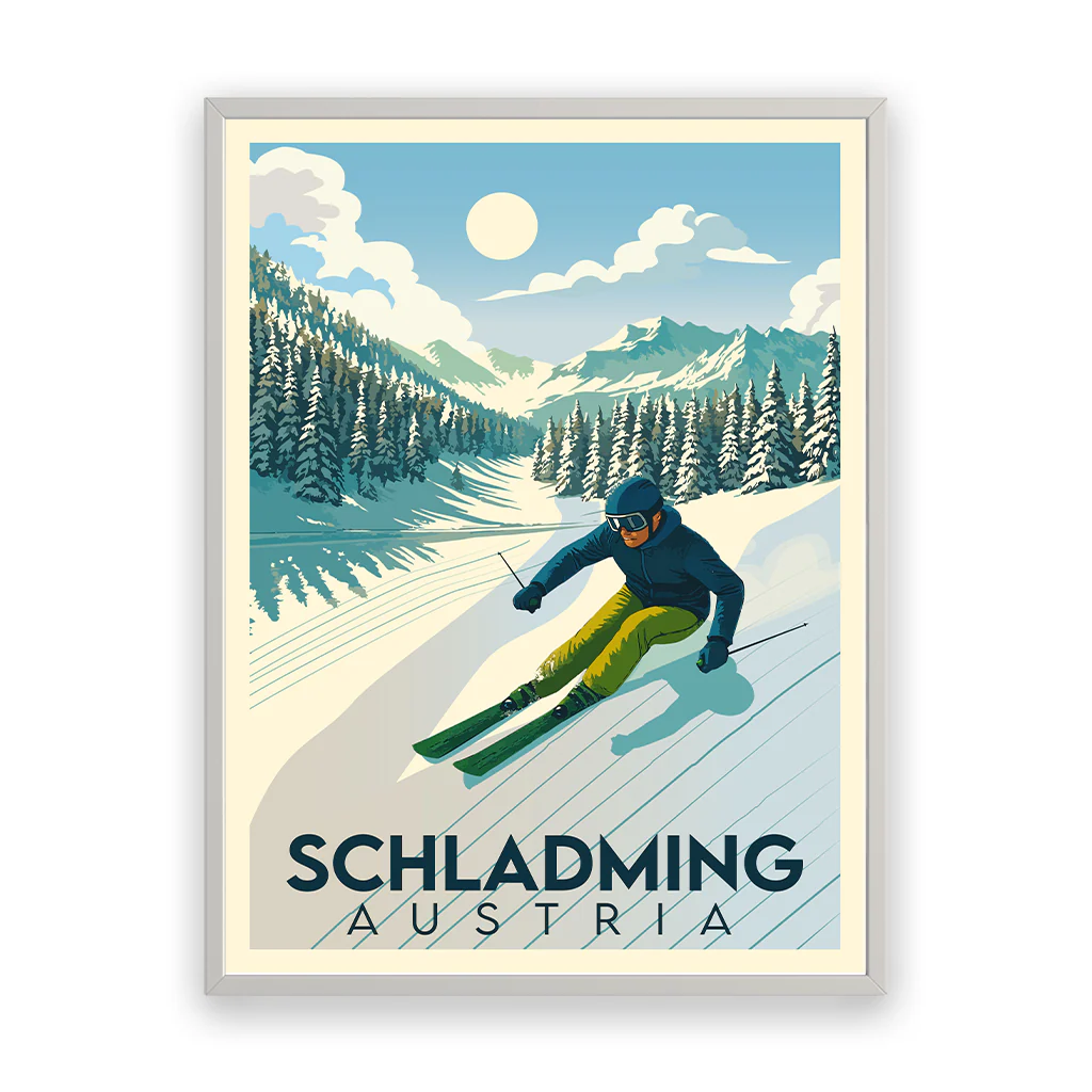 schladming poster_rahmen_weiss