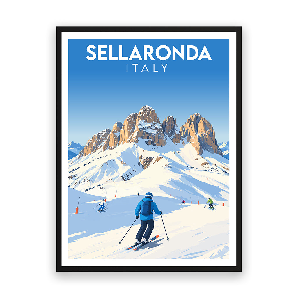 sellaronda poster_rahmen_schwarz
