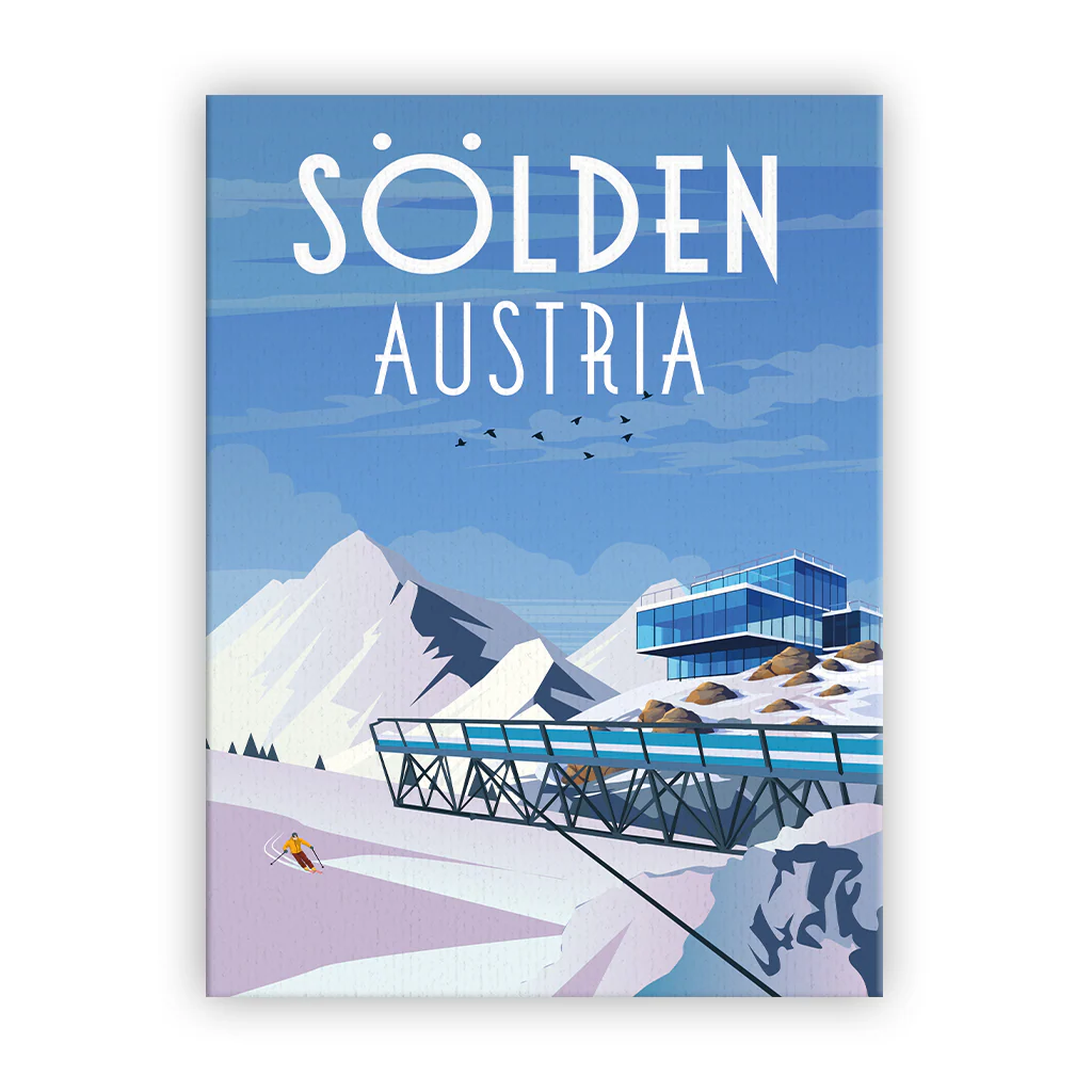 soelden Leinwand ohne Rahmen