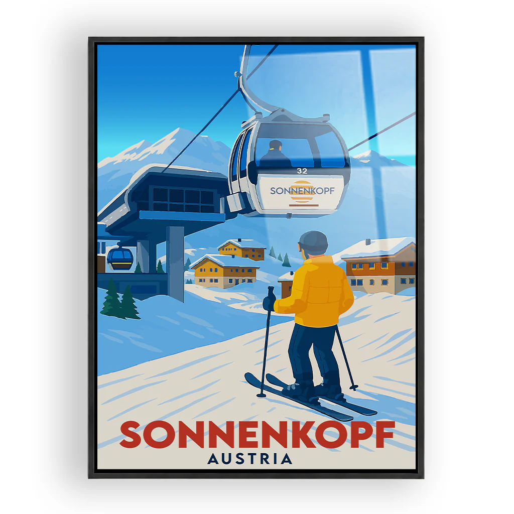sonnenkopf acryl_rahmen_schwarz