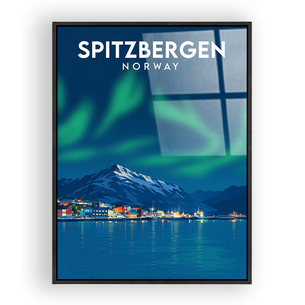 spitzbergen acryl_rahmen_schwarz