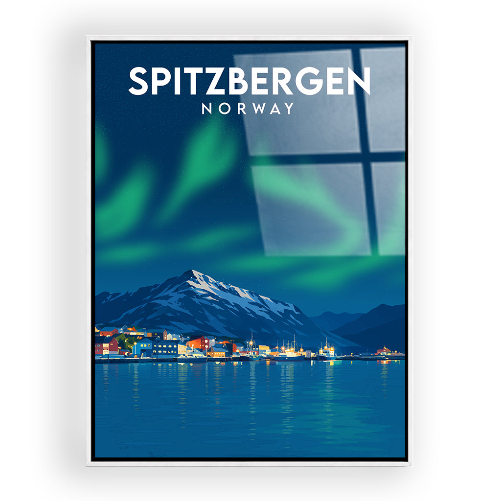 spitzbergen acryl_rahmen_weiss