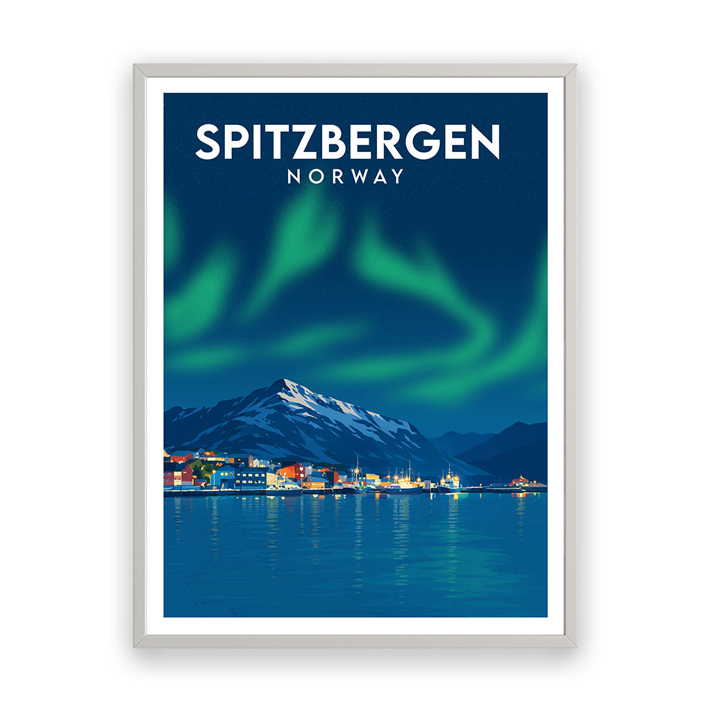 spitzbergen poster_rahmen_weiss