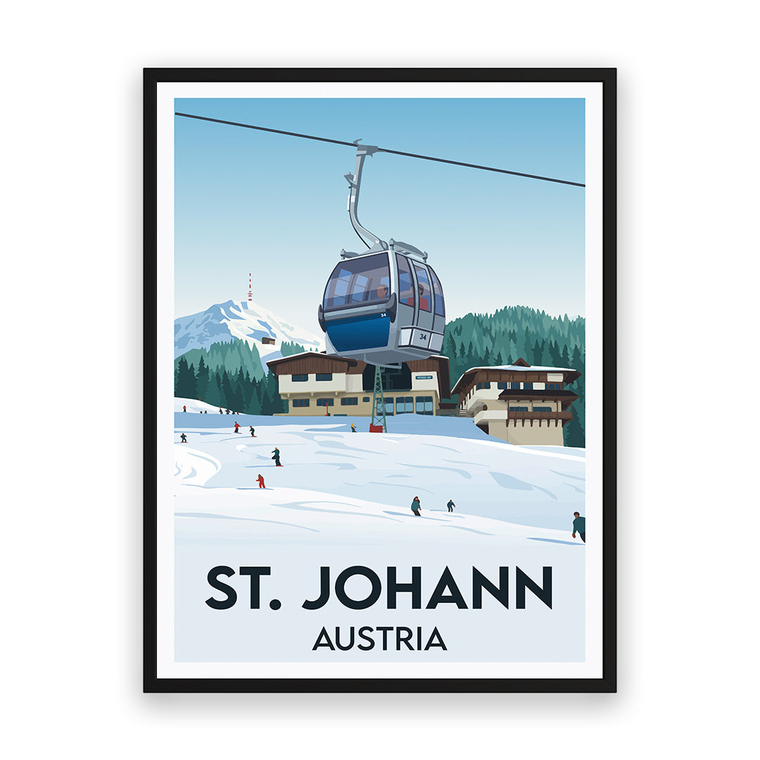 St. Johann Österreich Kunstdruck