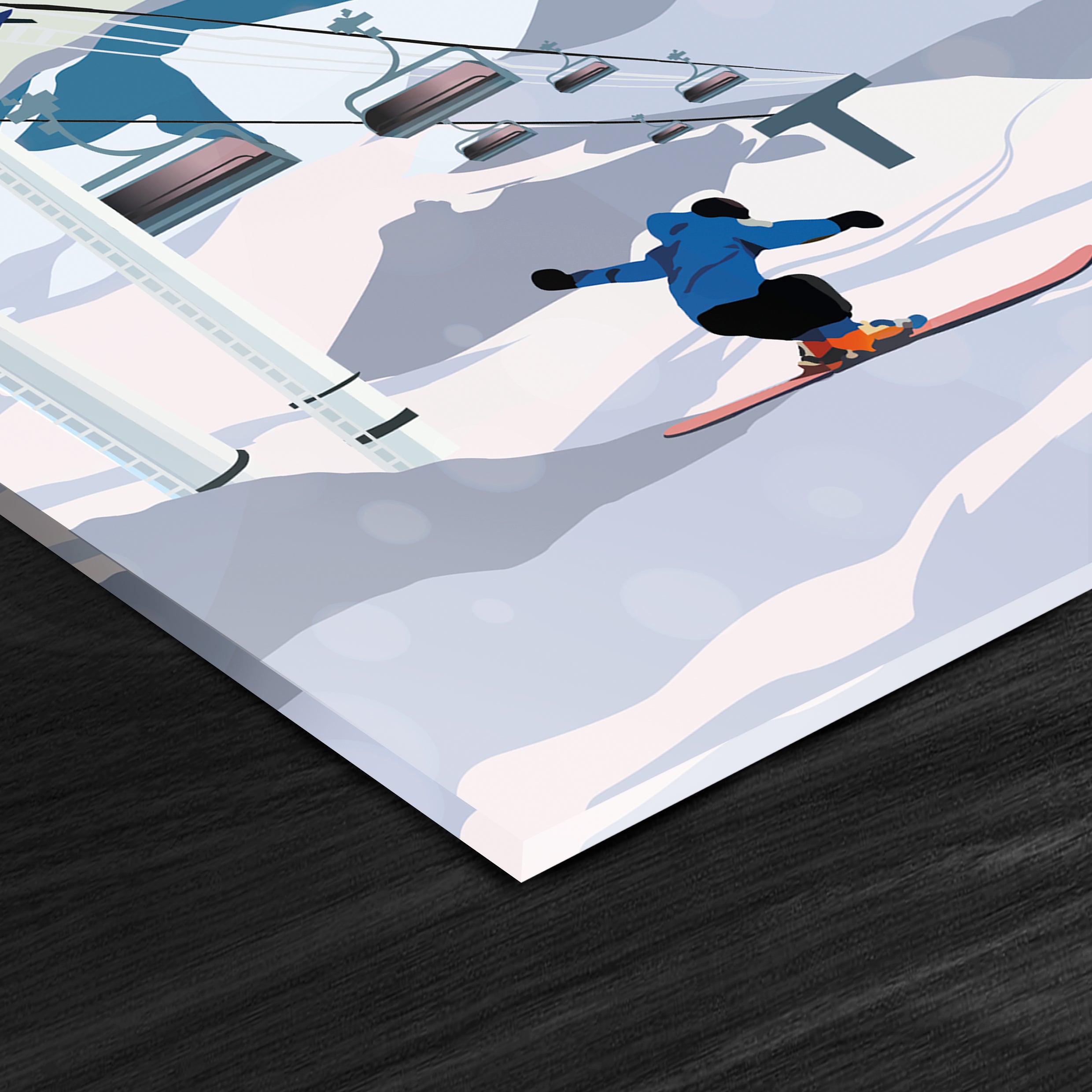 St. Anton Österreich Acryldruck