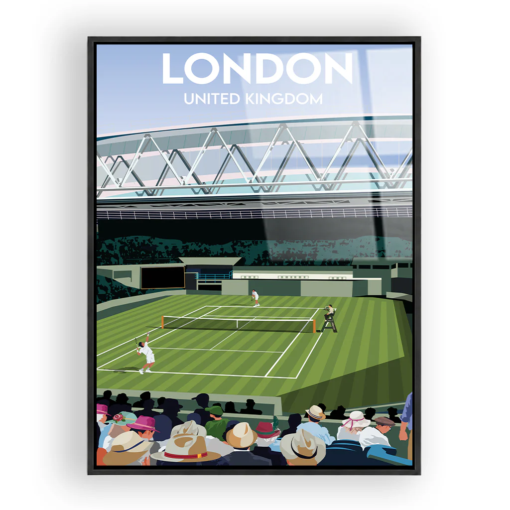 tennis-london acryl_rahmen_schwarz
