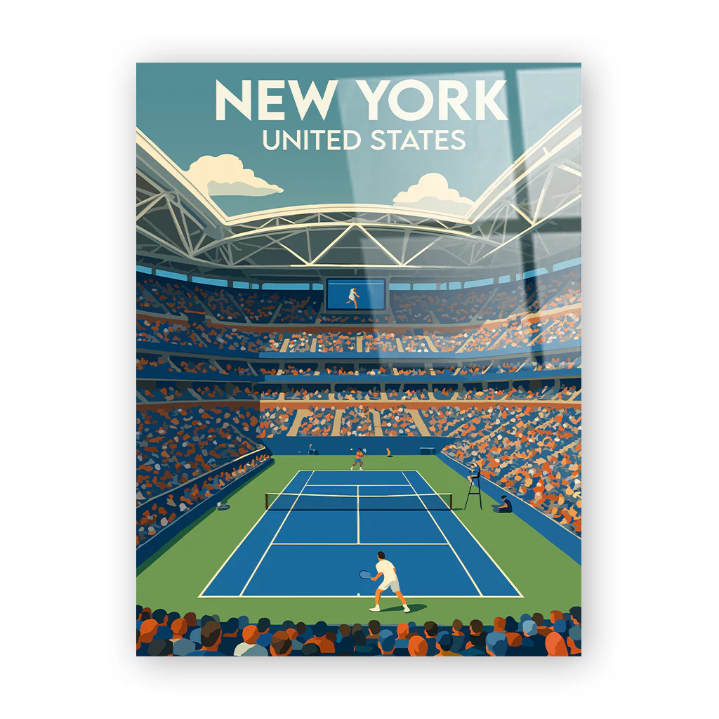 tennis-new-york acryl_ohnerahmen