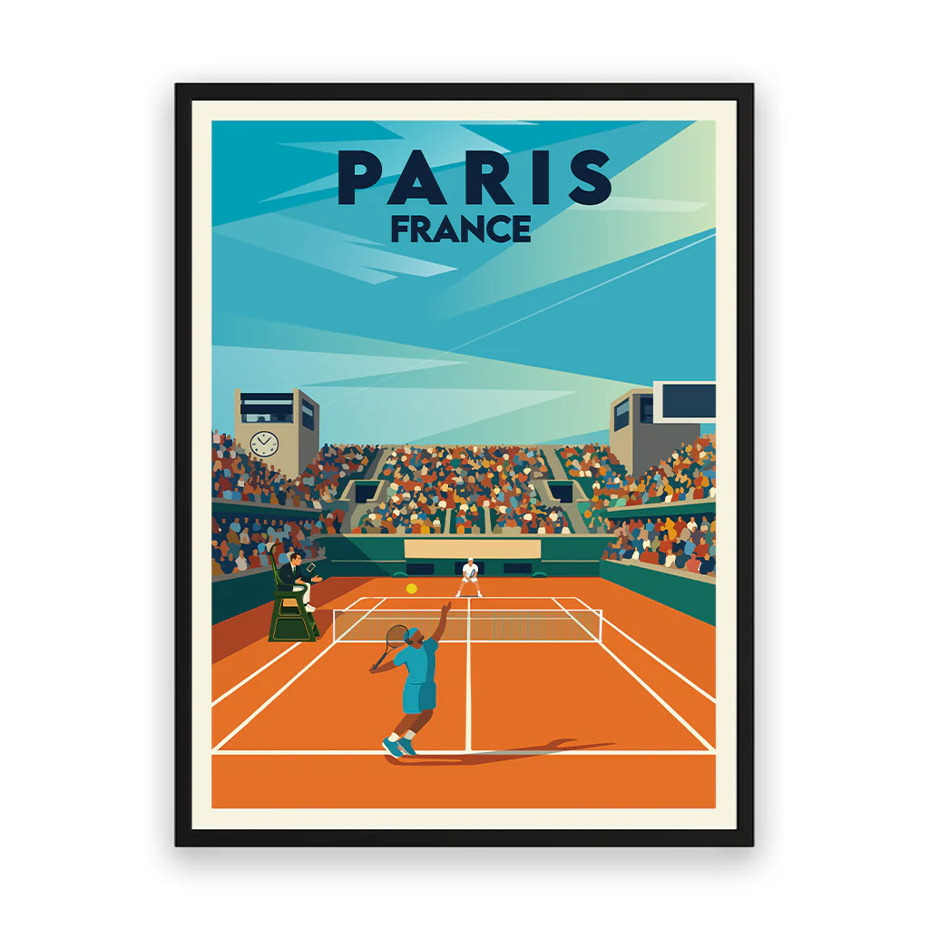 tennis-paris poster_rahmen_schwarz