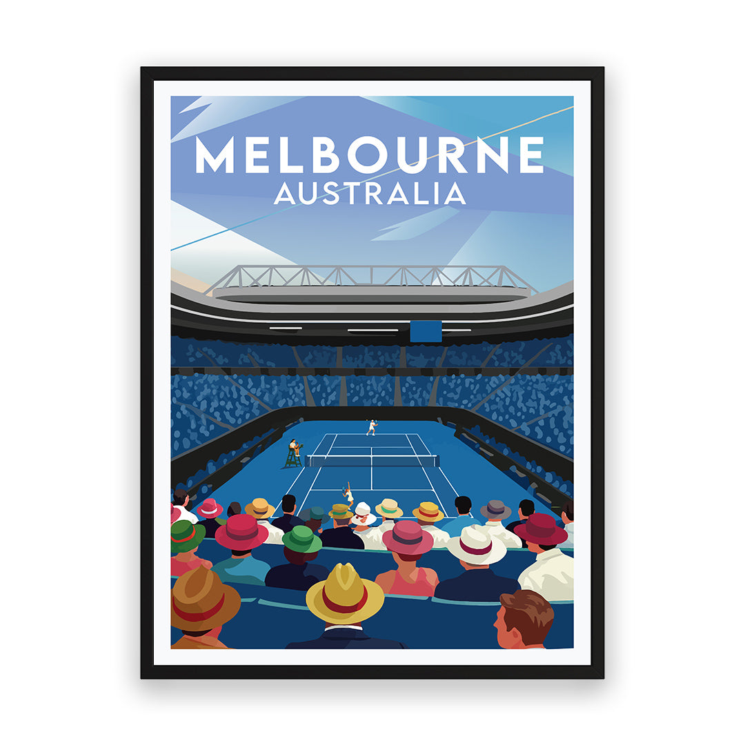Tennis Melbourne Australia Art Print