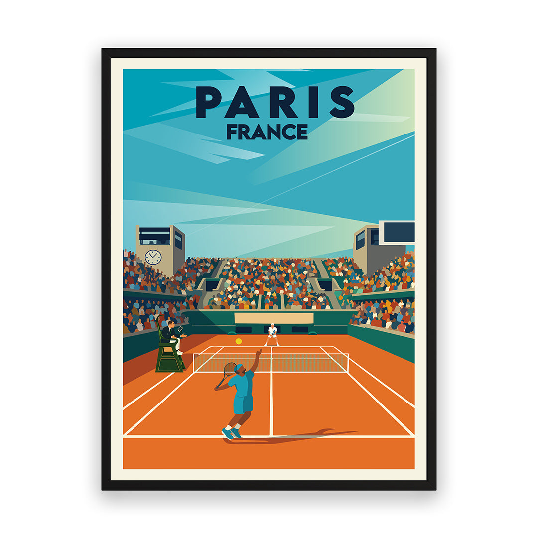 Tennis Paris France Art Print