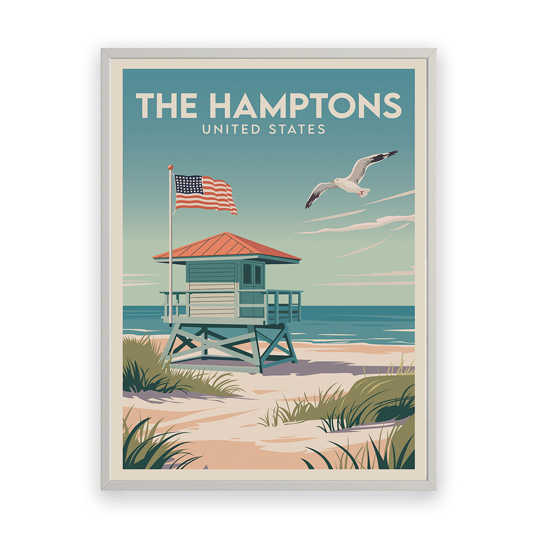 The Hamptons USA Kunstdruck