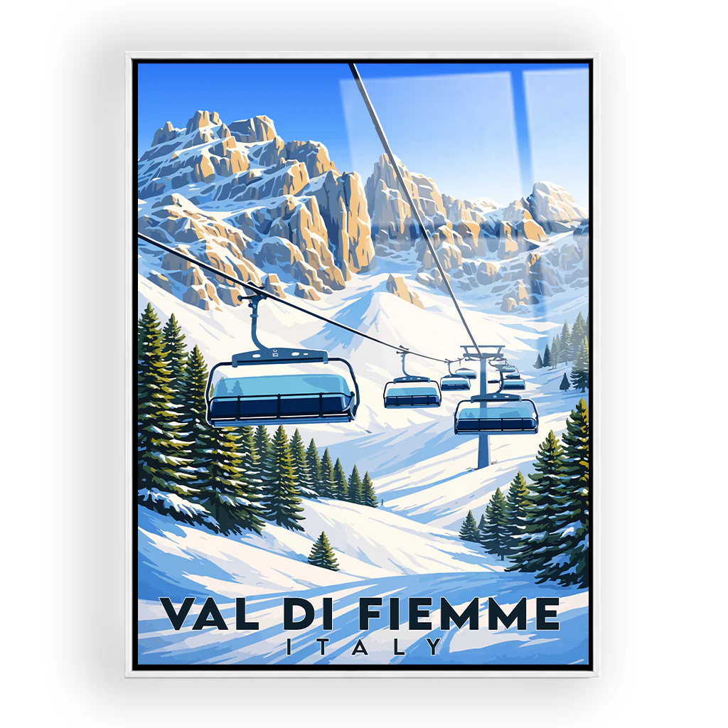 val-di-fiemme acryl_rahmen_weiss