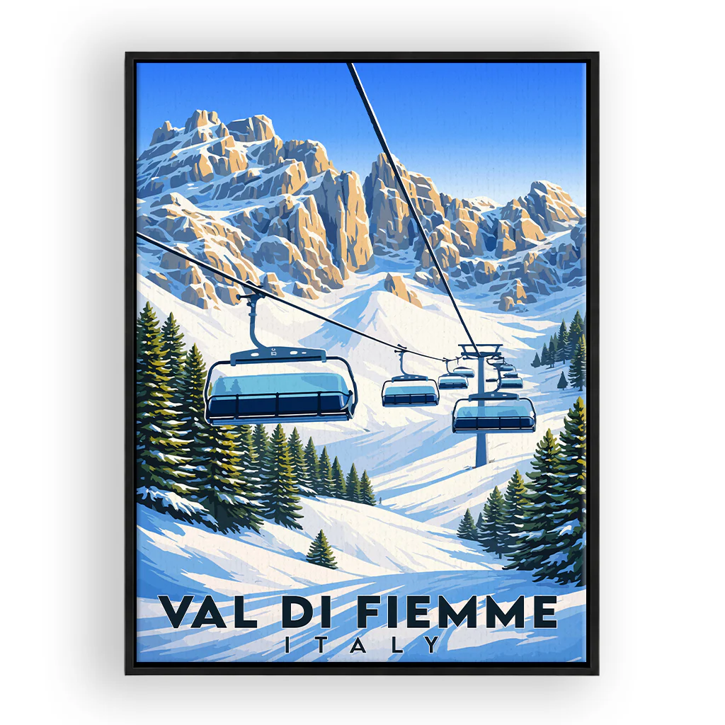val-di-fiemme leinwand_rahmen_schwarz