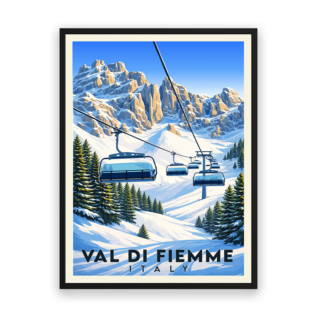 val-di-fiemme poster_rahmen_schwarz