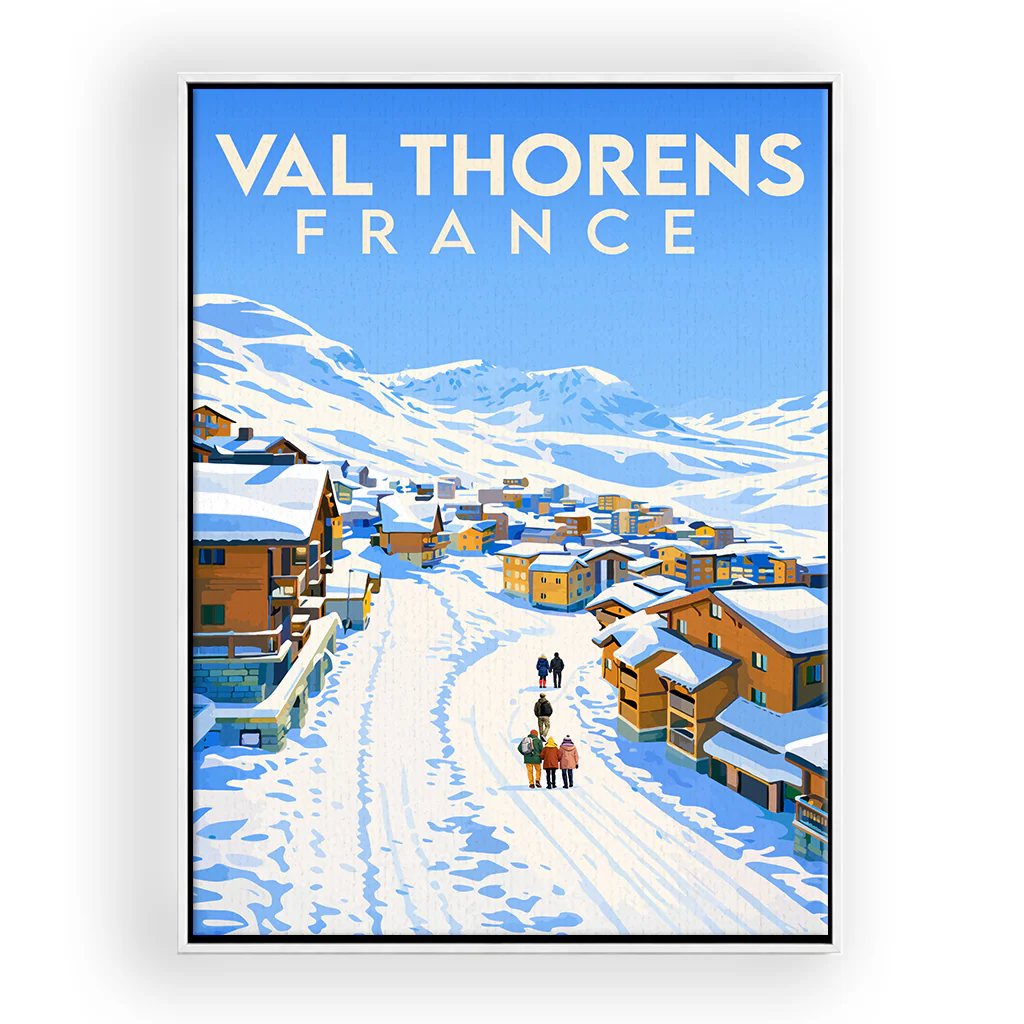 val-thorens leinwand_rahmen_weiss