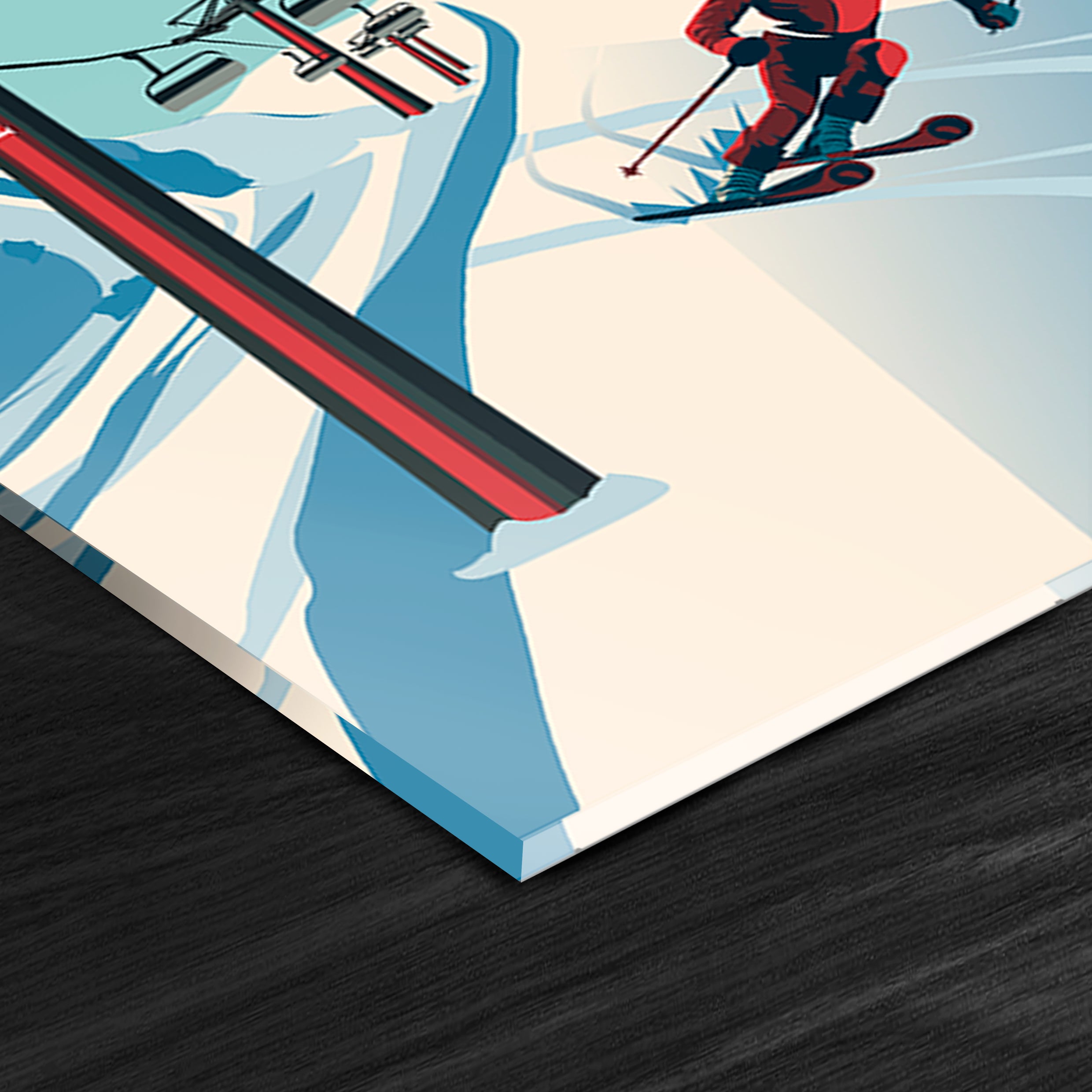 Verbier Schweiz Acryldruck