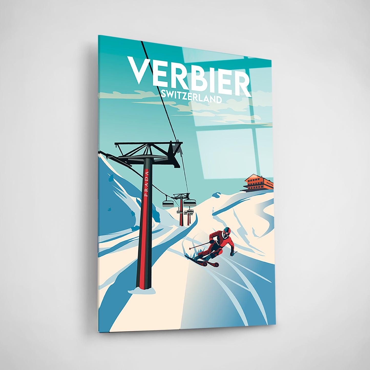 Verbier Schweiz Acrylglas