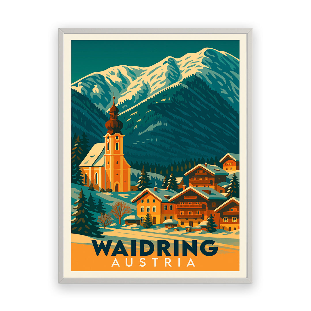 Waidring Österreich Kunstdruck