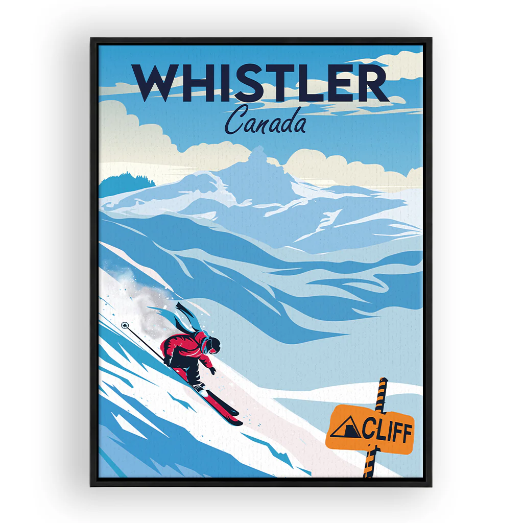 whistler Leinwand Rahmen Schwarz