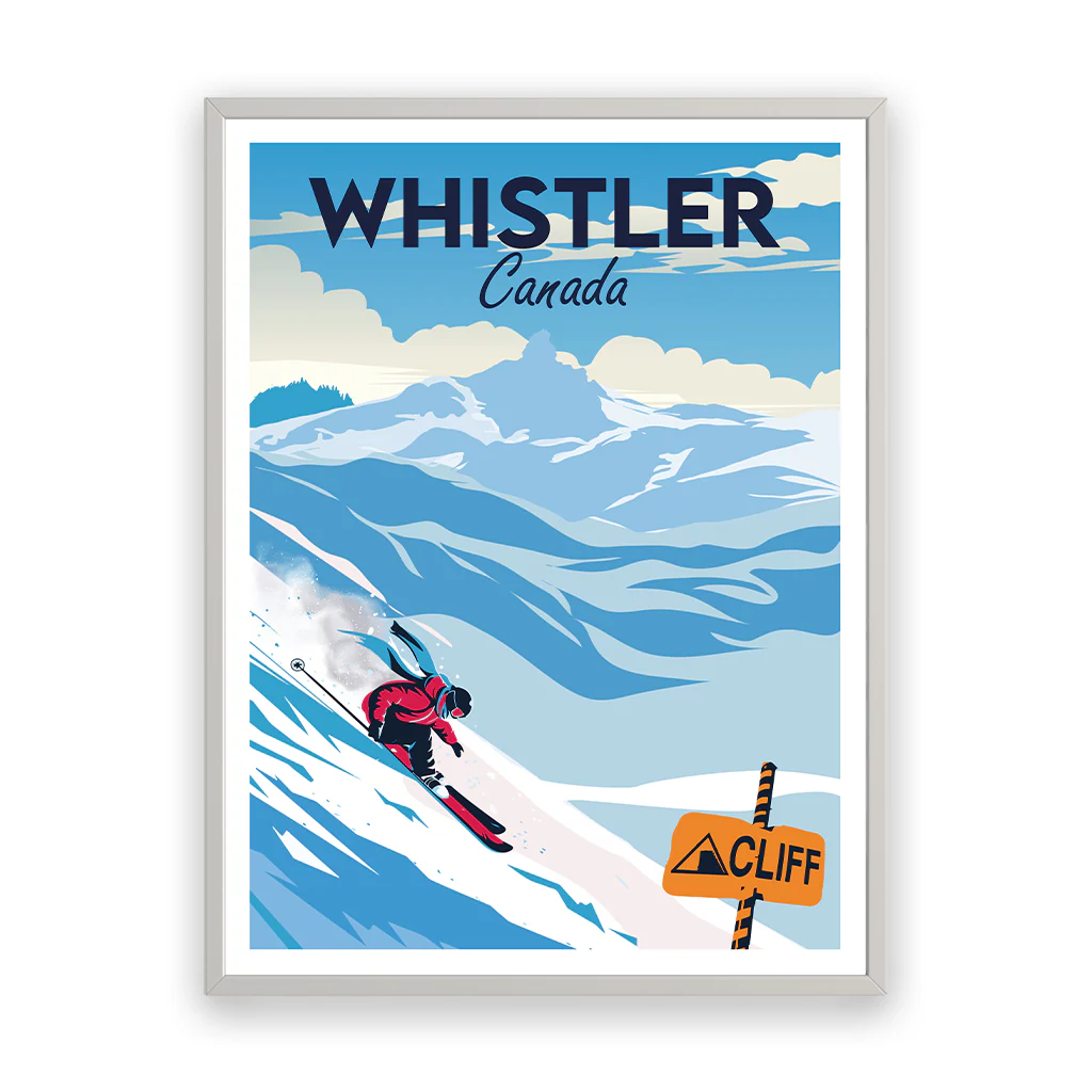 whistler Poster Rahmen Weiss