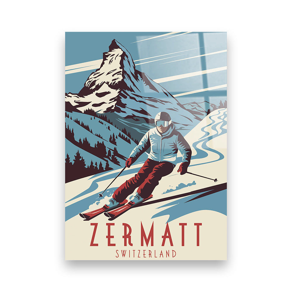 Zermatt Schweiz Acryldruck
