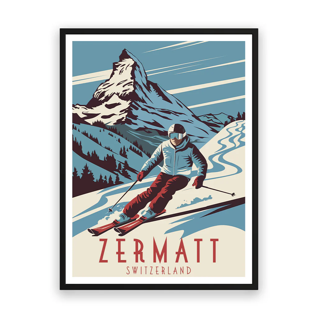 zermatt poster_rahmen_schwarz