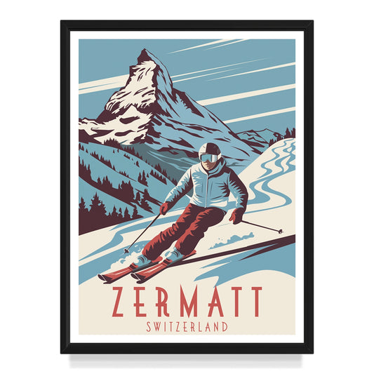 Zermatt Schweiz Kunstdruck