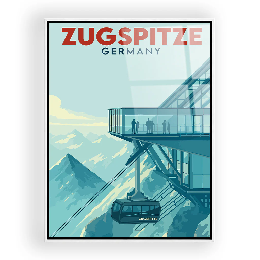 zugspitze acryl_rahmen_weiss