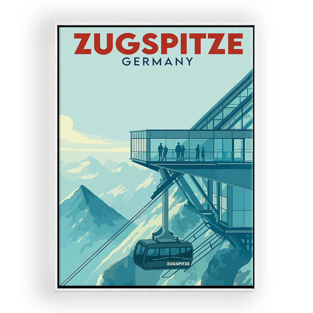 zugspitze leinwand_rahmen_weiss